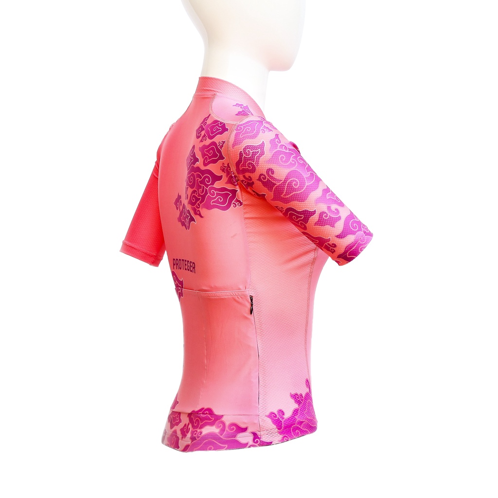 Proteger Women Jersey sepeda road bike Batik Patern