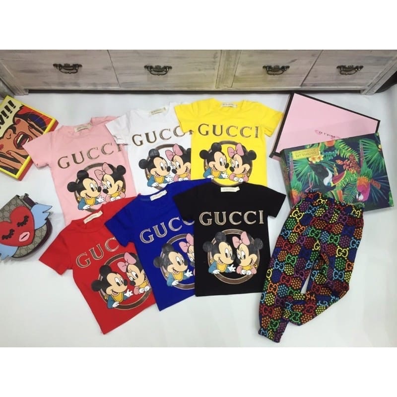 STELAN ANAK PREMIUM AIMENG MICKEY GUCCI PELANGI