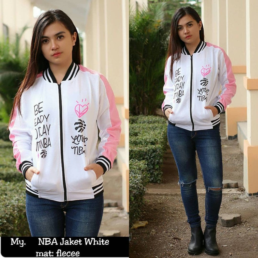 jual jacket murahgrosir jacket murahNBA JACKET WHITE