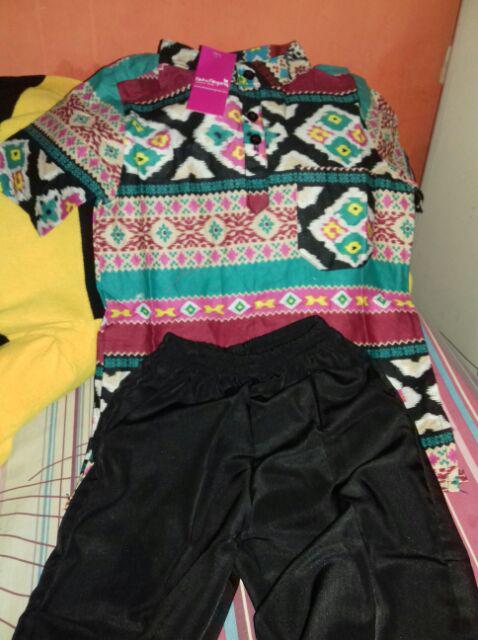 Set Koko Anak Katun Jepang Motif Batik