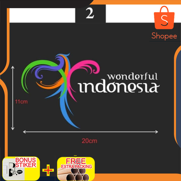 

READY STICKER CUTTING WONDERFUL INDONESIA Elegan
