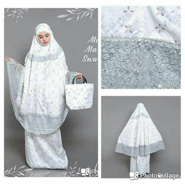 MUKENA PRADA SUTRA PARIS RENDA WARNA