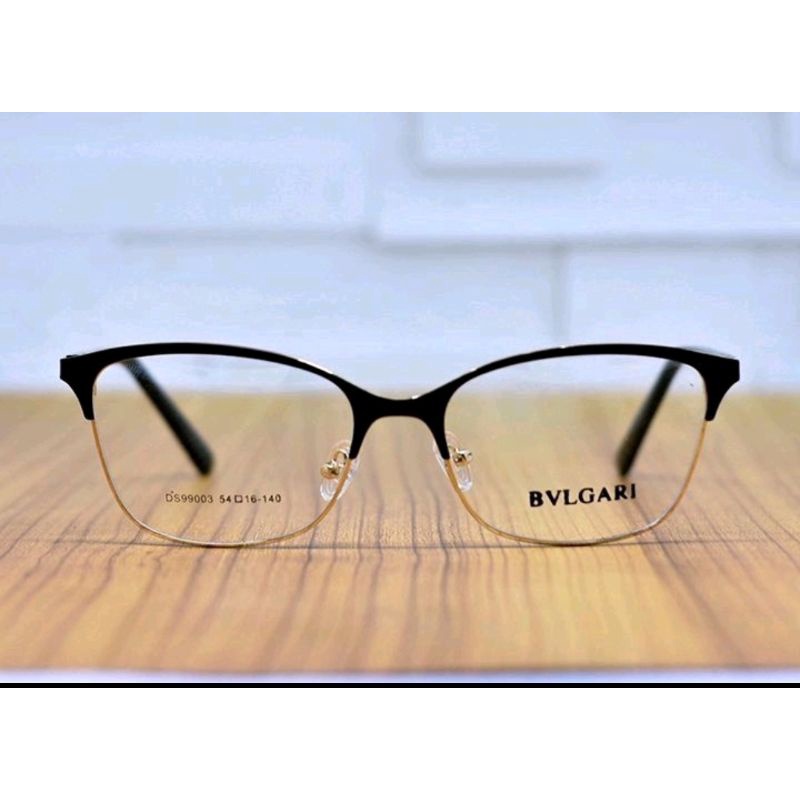 KACAMATA BULGARI 1 BACA PLUS MINUS ANTI RADIASI BLUERAY PHOTOCHROMIC PROGRESIF SILINDER PRIA WANITA