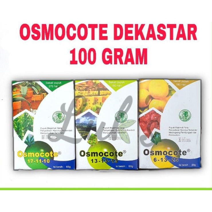 Pupuk slow release dekastar atau osmocote kemasan pabrik 100gr