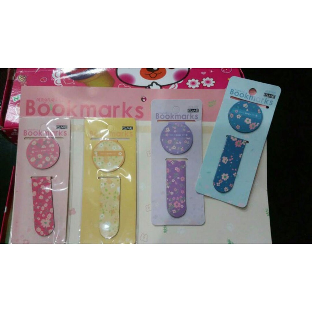 

(PROMO) Pembatas Buku Magnet/ Magnetic Bookmark Flower-isme