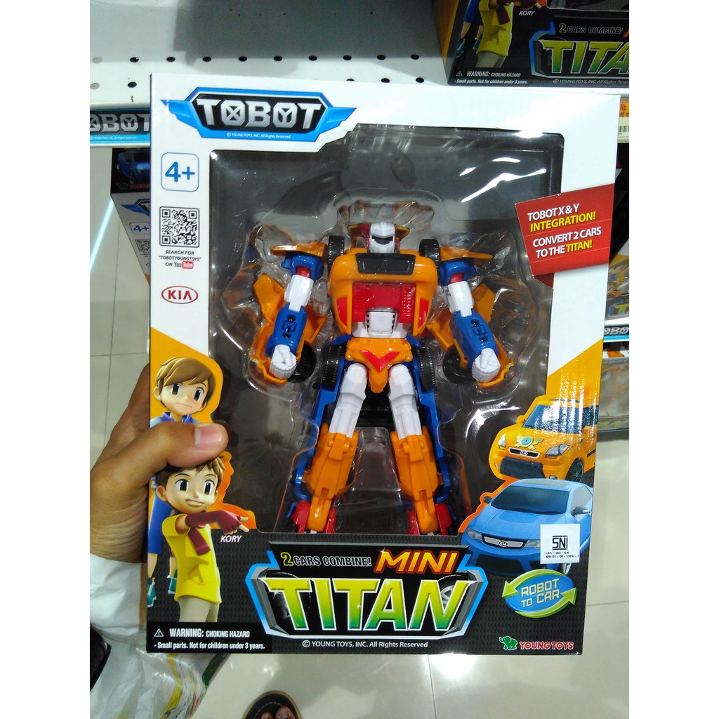  Mainan  Tobot  Mini Titan  Original Young Toys Shopee Indonesia