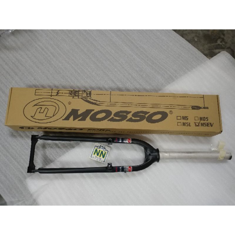 Fork Rigid MOSSO M5EV Hitam Merah Disk brake nn store