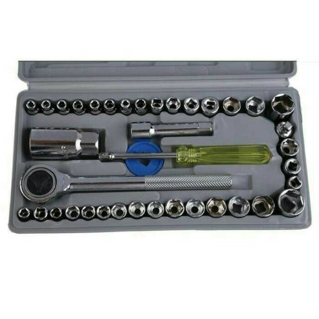 Kunci Sok 40 pc Aiwa Lengkap Tool Kit Shock