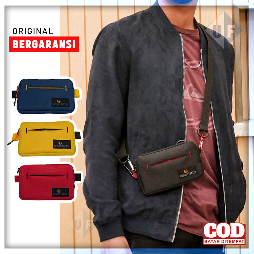 Waistbag Pria Original Tas Selempang Cowok Keren Ori Tas Slempang Cowo Kekinian Sling Bag Hp Mini