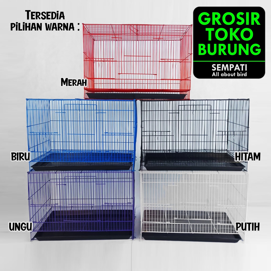 SEMPATI GROSIR SANGKAR KANDANG BURUNG MEDIUM SEMPATI ISI 10 PCS SIZE M KANDANG BURUNG LOVEBIRD PARKIT KENARI UMBARAN KANDANG KUCING ANJING KELINCI SUGAR GLIDER HAMSTER-5