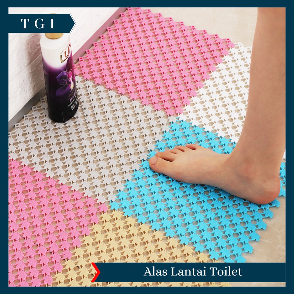 TGI - KARPET KAMAR MANDI ANTI LICIN 25x25 CM / KESET LANTAI ANTI SLIP DAPUR MAT NON-SLIP