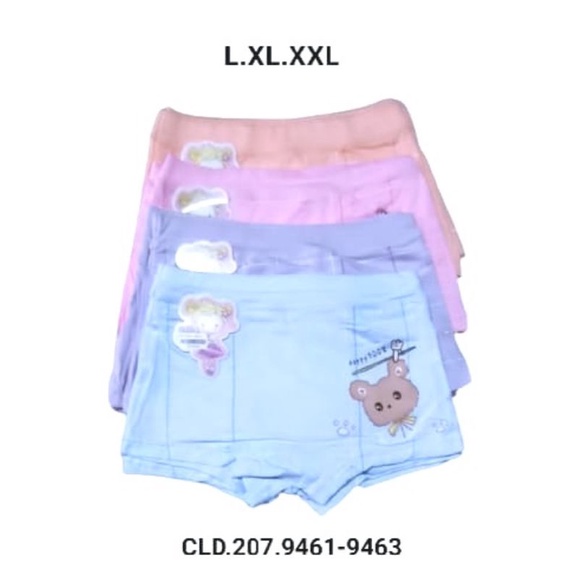 6 PCS Celana dalam Boxer Anak cewek 4-8th / Celana Segi 4 Katun Strech Perempuan/ celana dalam cewek