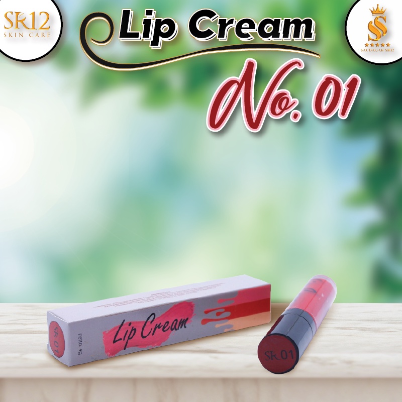 LIP CREAM RED 01 Sr12_id/ LIP CREAM MOIST/ NO PARABEN / LIPSTICK / PENCERAH BIBIR / Lip cream original / premium / berkualitas / termurah / terbaik / bagus / bpom / saudagarsr12