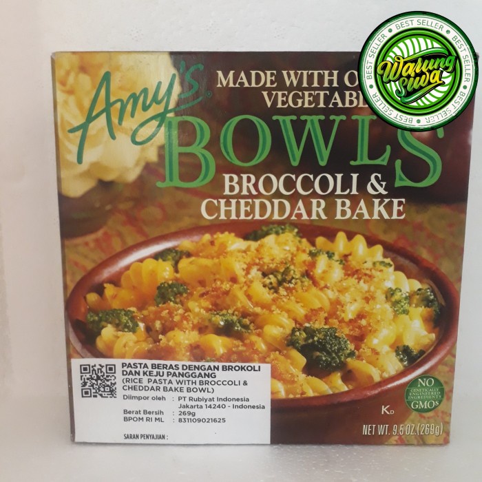 

amy's broccoli & cheddar bake bowls vegetables 269 gram