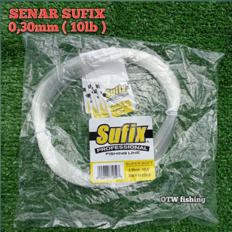 Senar pancing Sufix rangkaian / leader 0,30mm 10lb