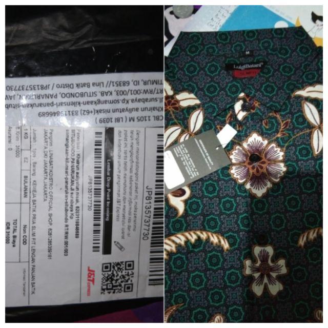 Kemeja Batik Pria Slim Fit Lengan Panjan Batik Pria Solo Original Colindion Cbl1093