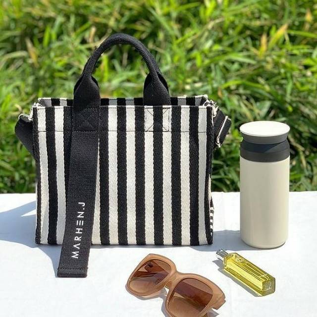 READY MARHEN J RICO MINI CANVAS BAG NIGHT BLACK 100 READY MARHEN J RICO MINI CANVAS BAG NIGHT BLACK 100