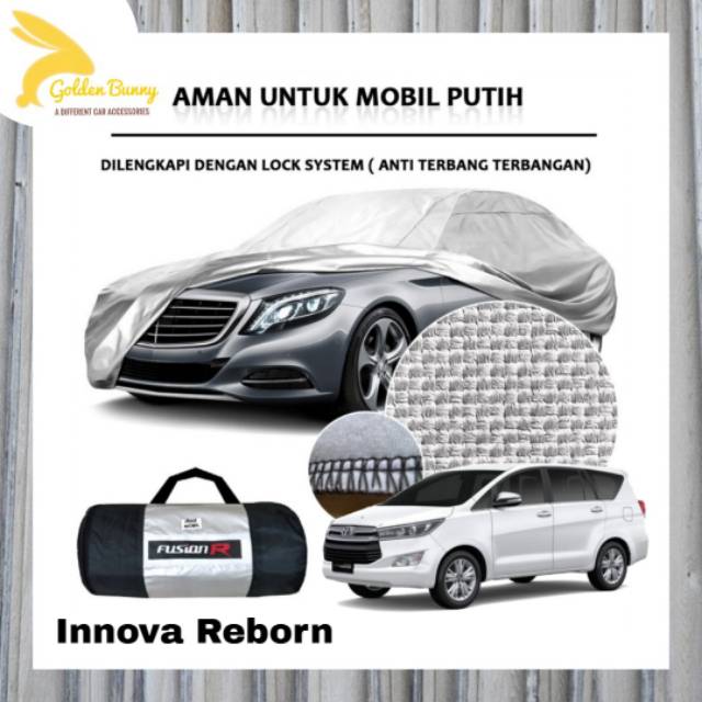Cover Mobil Putih Innova Reborn / Sarung Mobil Putih Innova Reborn / Body Cover Mobil Innova Reborn