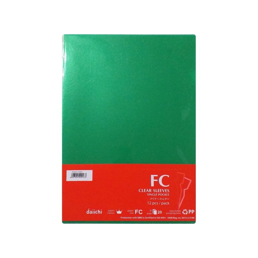 

Gramedia Kediri - DAIICHI DCS CLEAR SLEEVES FC 1 CLASSIC GREEN (12)