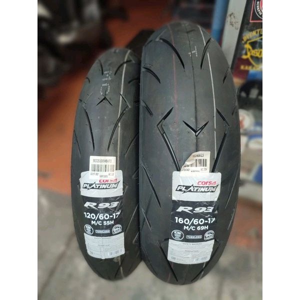 ban corsa pltinum R93 120 60 160 60 R17 soft compond ninja 250, R25, R15 V3, CBR