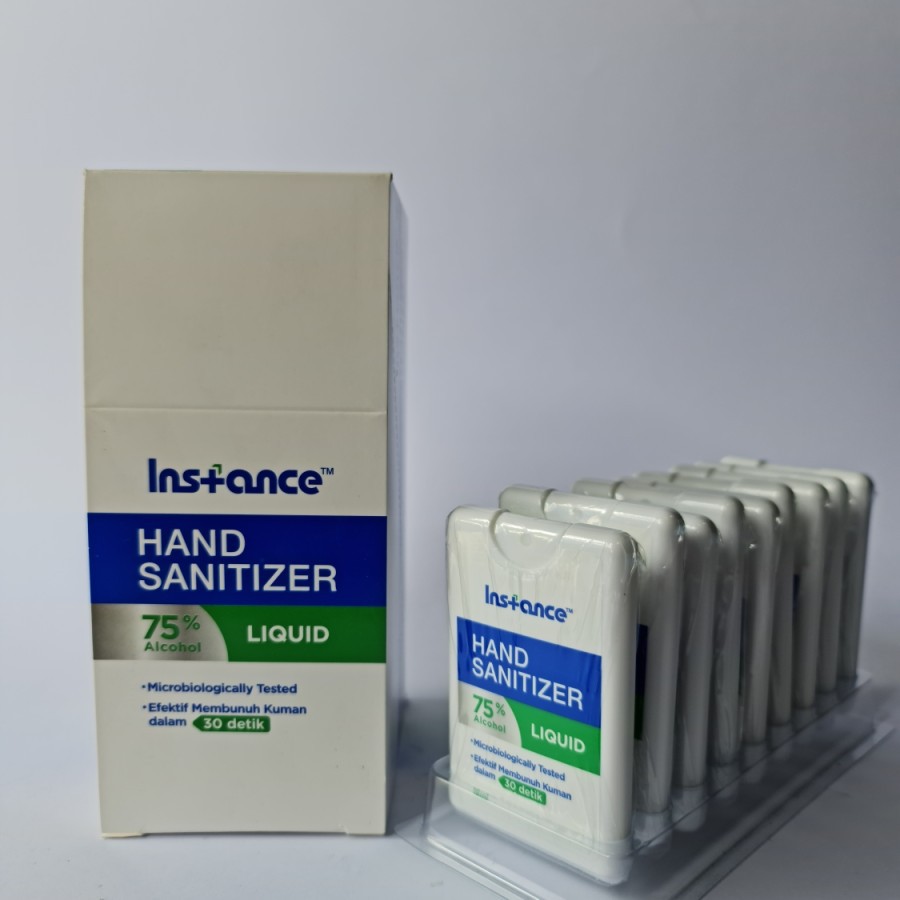 Instance Hand sanitiser pocket spray 18ml TERMURAH