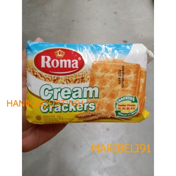 

Roma Cream Crackers Malkist Tawar 135gram MB91