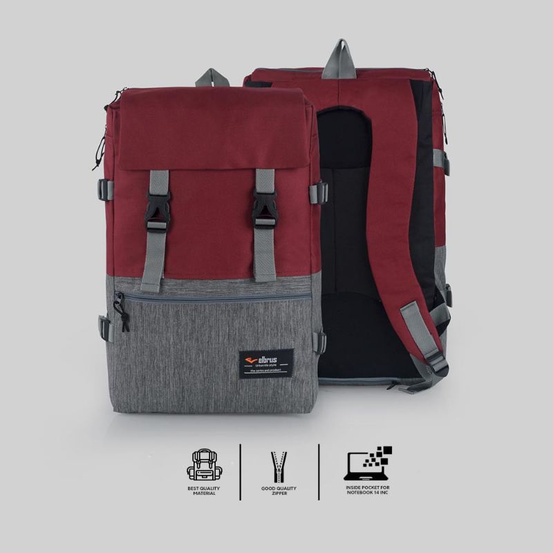 Tas Laptop Notebook 14&quot; Inc Terbaru | Tas Backpack Ransel Punggung Original | Tas Kantor Kerja | Tas Kuliah Sekolah