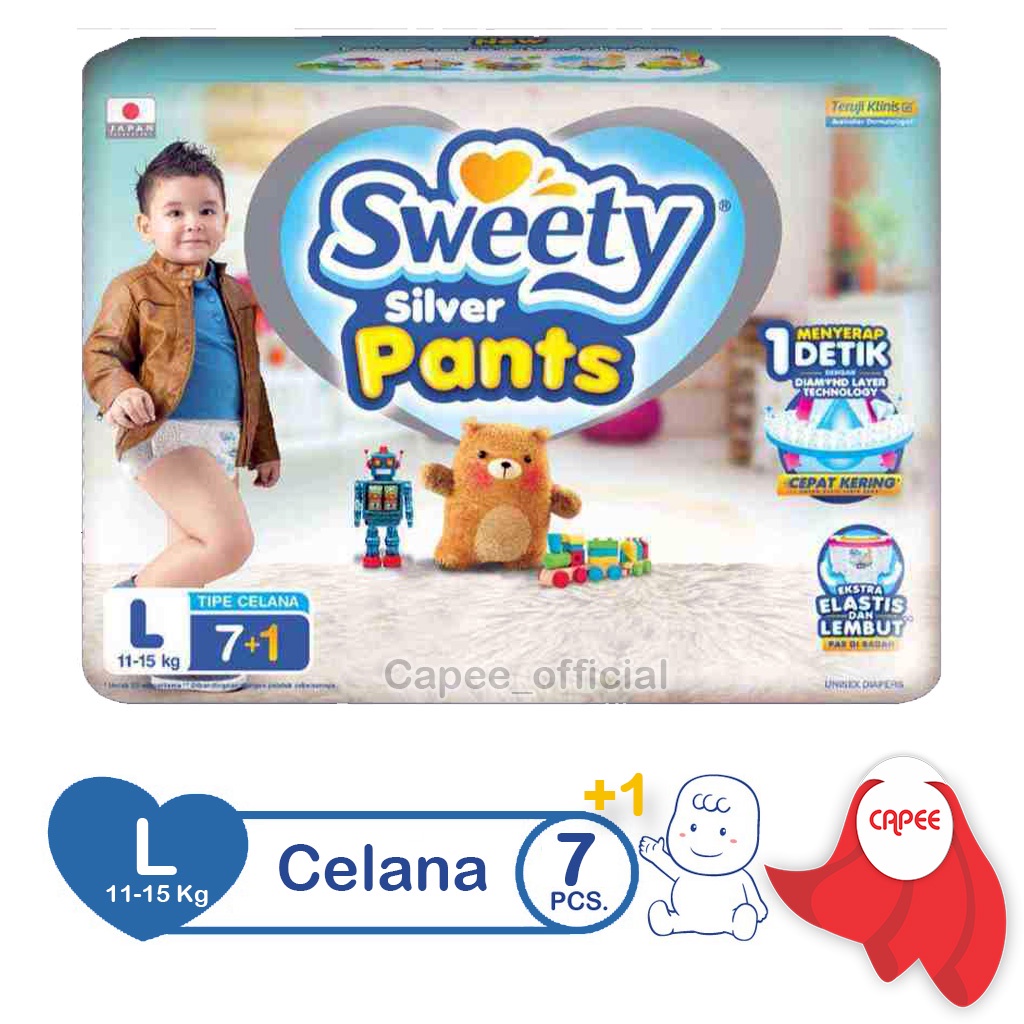 Pampers Sweety Silver Pants L7+1