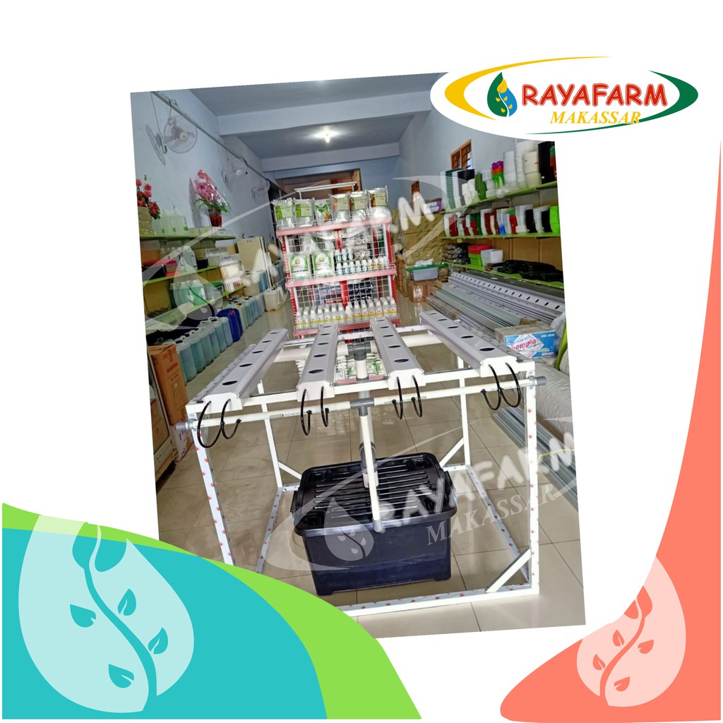 PAKET MINI NFT HIDROPONIK 20 LUBANG