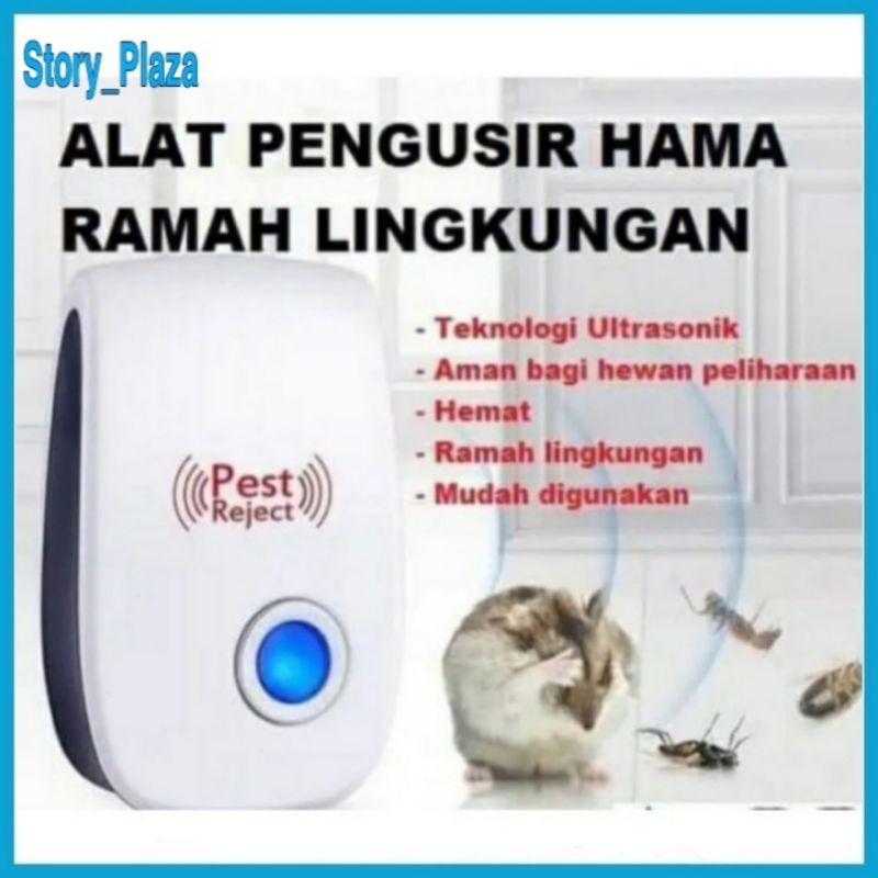 Alat Pengusir Tikus Elektronik Pest Reject Ultrasonic / Alat Pembasmi Serangga Tikus Nyamuk