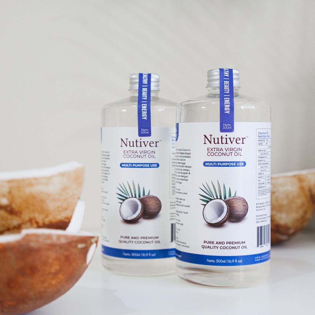 

LAKU Nutiver Premium VCO Virgin Coconut Oil ml - Evco Extra Virgin Coconut Oil Minyak Kelapa Murni