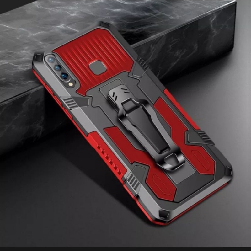 Softcase Robot VIVO Y12 / Y15 / Y17 Casing Robot Kristal Standing Hardcase