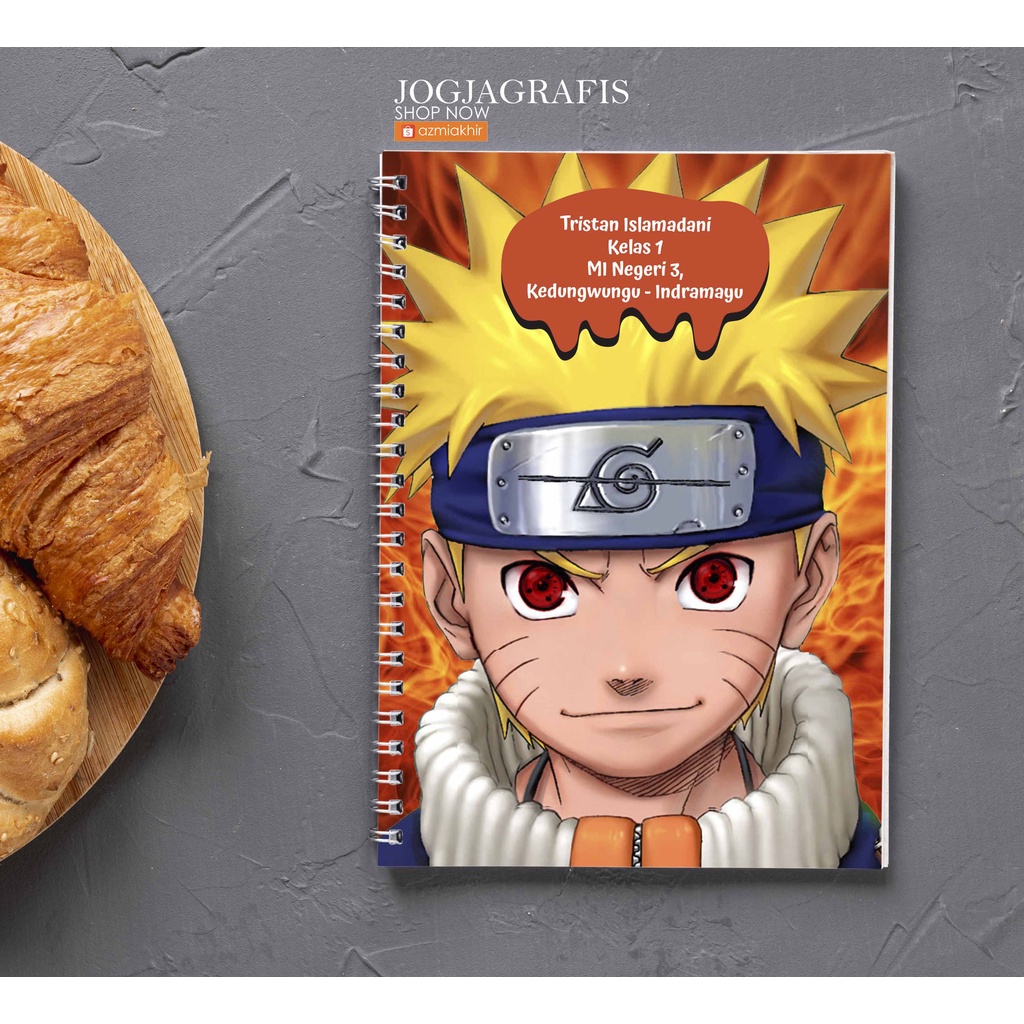 

Buku Spiral Notebook NARUTO A5 Custom Desain / BUKU TULIS CUSTOM / bloknot Spiral / Notebook Spiral Anime