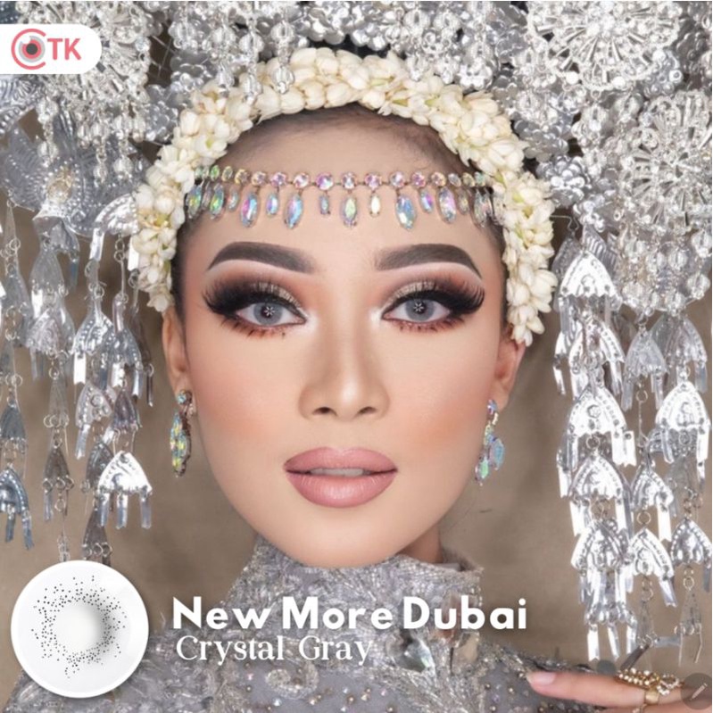 Softlens NEW MORE DUBAI 14.5 MM CRYSTAL GREY MINUS -0.50 S.D -6.00 by CTK