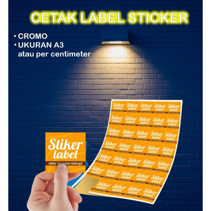 Jual Cetak Sticker Label Cromo A Shopee Indonesia