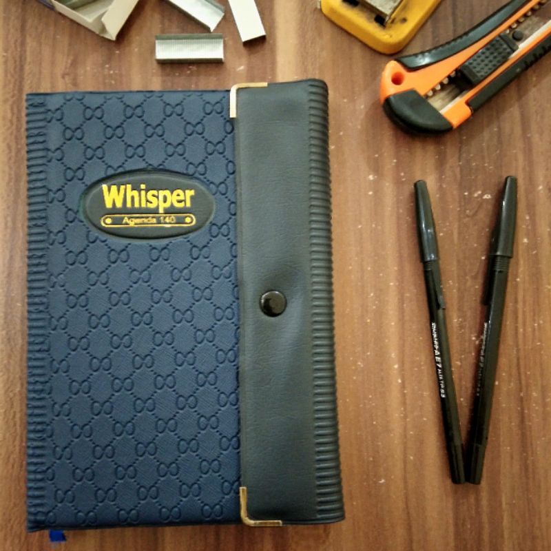 

Note Book Buku Tulis Buku Catatan Buku Murah Agenda WHISPER 140 Biru