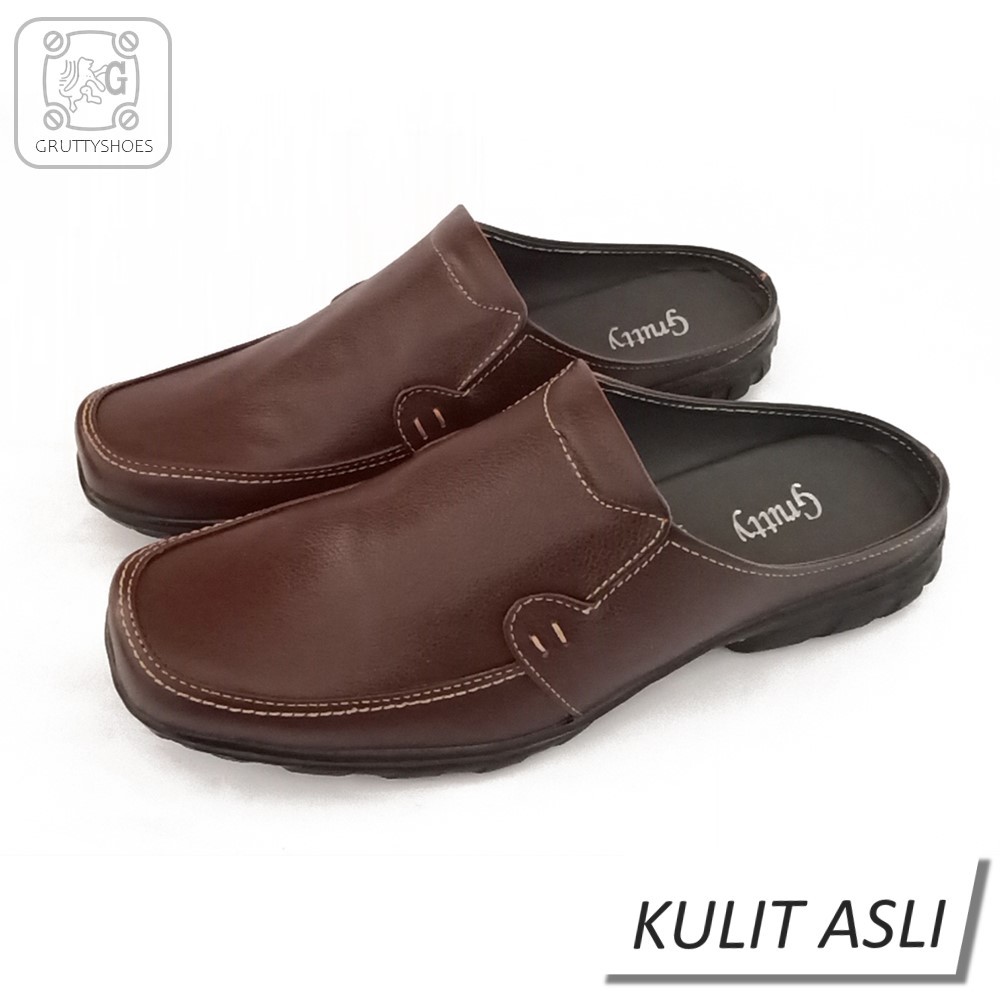 Grutty Sepatu Sendal Pria Bustong AN-091Coklat