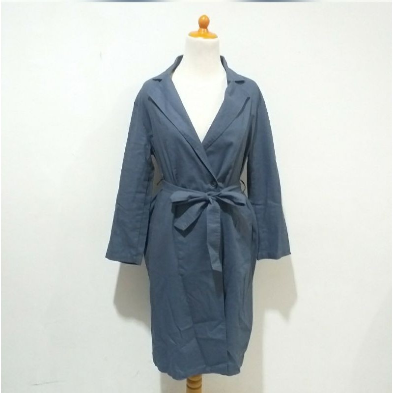 UNIQLO GREY COAT - SIZE S - PRELOVED