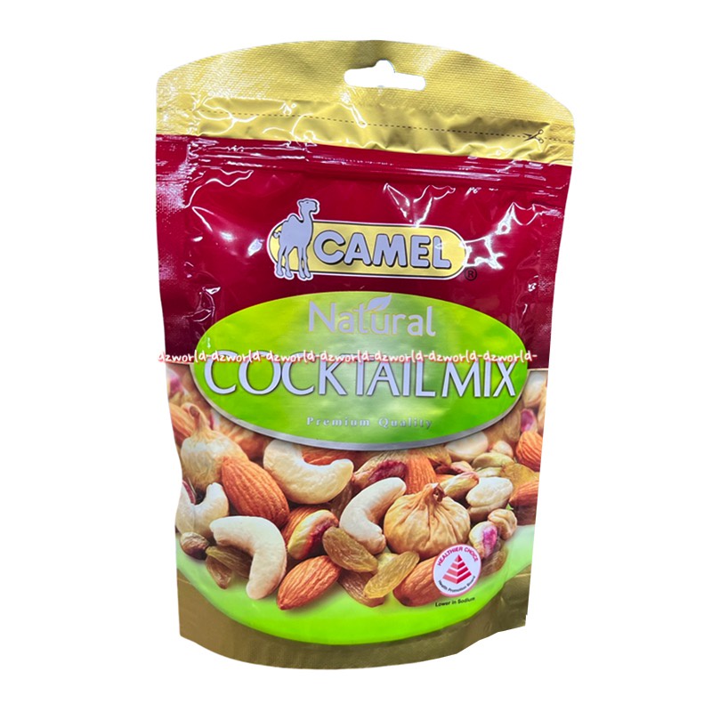 Camel Natural Coktail Mix 150gr Premium Nuts Camels Nut Kacang Premium Koktail Nut Koktails Aneka Campuran Kacang cashews Almonds Pistachio Kernels  Raisins figs