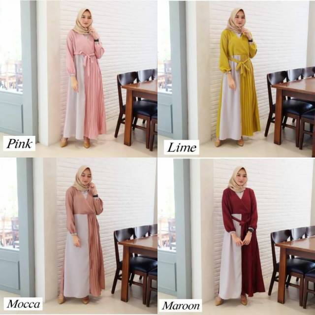 Velove plisket Dress