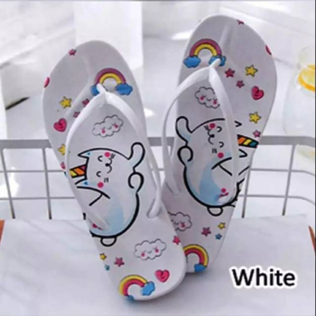 JB- SANDAL JEPIT WANITA murah kucing pelangi