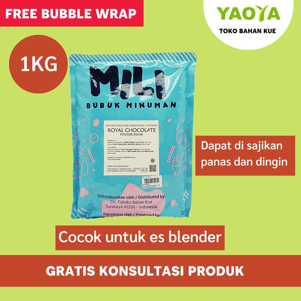 

MILI BUBUK MINUMAN 1KG ROYAL CHOCOLATE