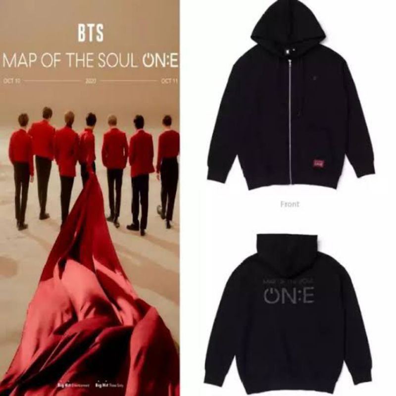 Jaket Zipper Kpop Korean Map Of The Soul One
