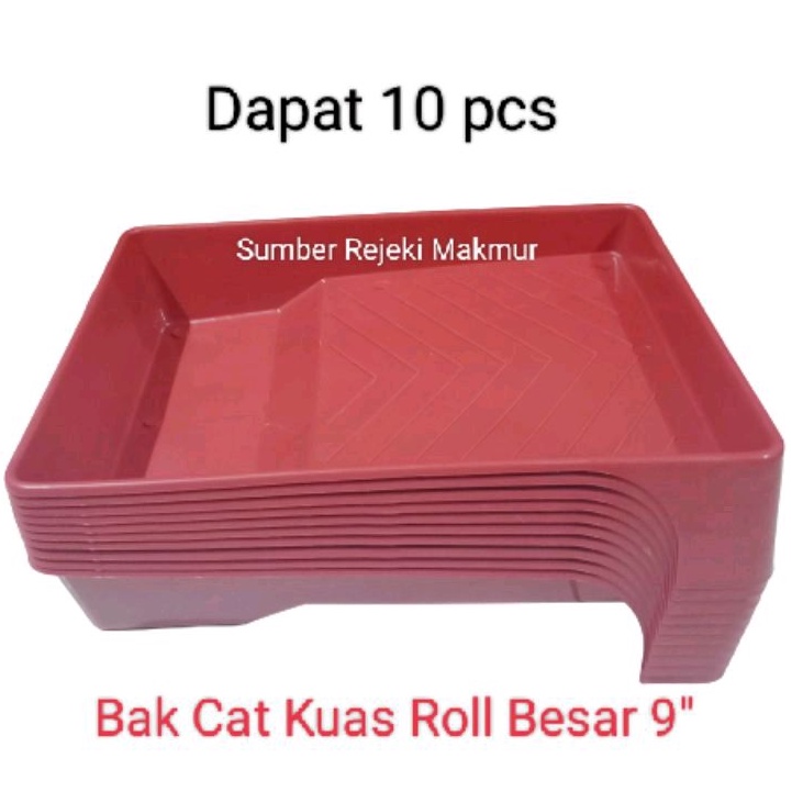 (10 pcs) Bak Cat Roll / Baki Cat Roll / Tempat Adukan Cat / Tempat Cat / Wadah Cat