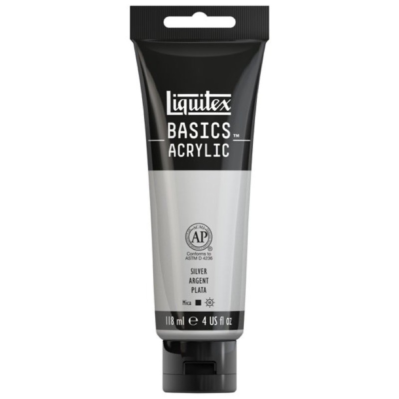 

Cat Acrylic Liquitex Basics 118ml Silver
