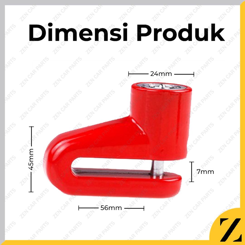 Gembok Cakram Motor BESI KUAT / Kunci Cakram Motor UNIVERSAL-1