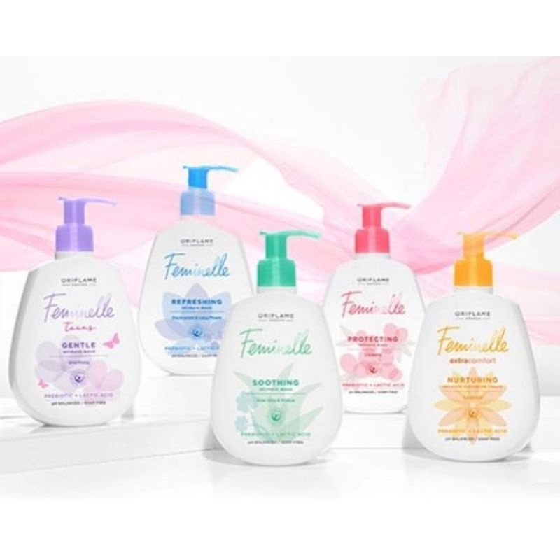 Feminelle Aloe Vera,Cranberry, Blackurent, Calendula Intimate Wash Series