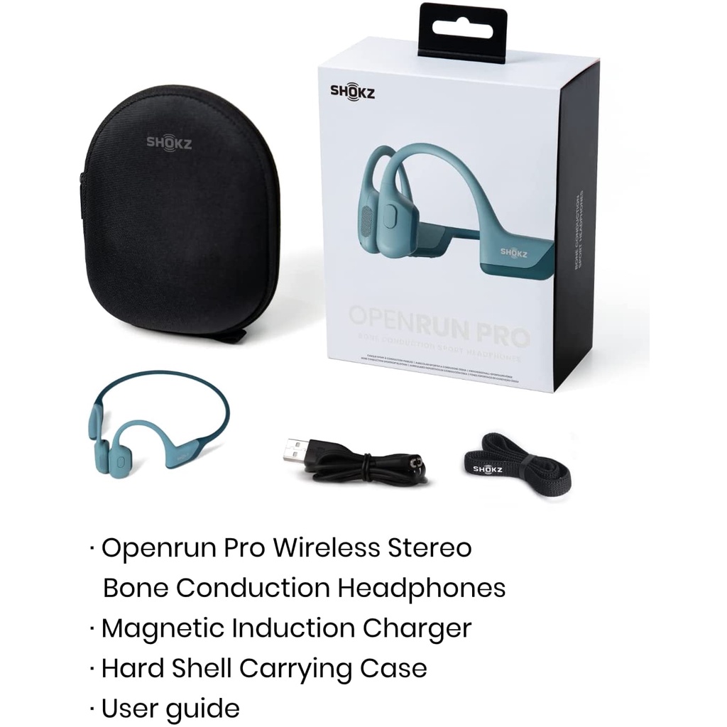 Shokz OpenRun Pro Open-Ear Bluetooth Sport Headphones Open Run Pro