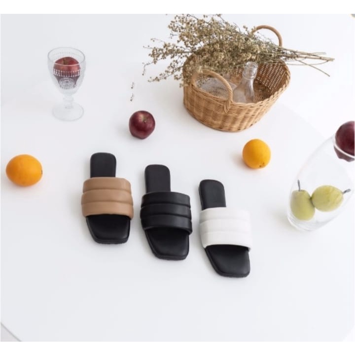 sandal wanita kekinian tren terbaru full busa