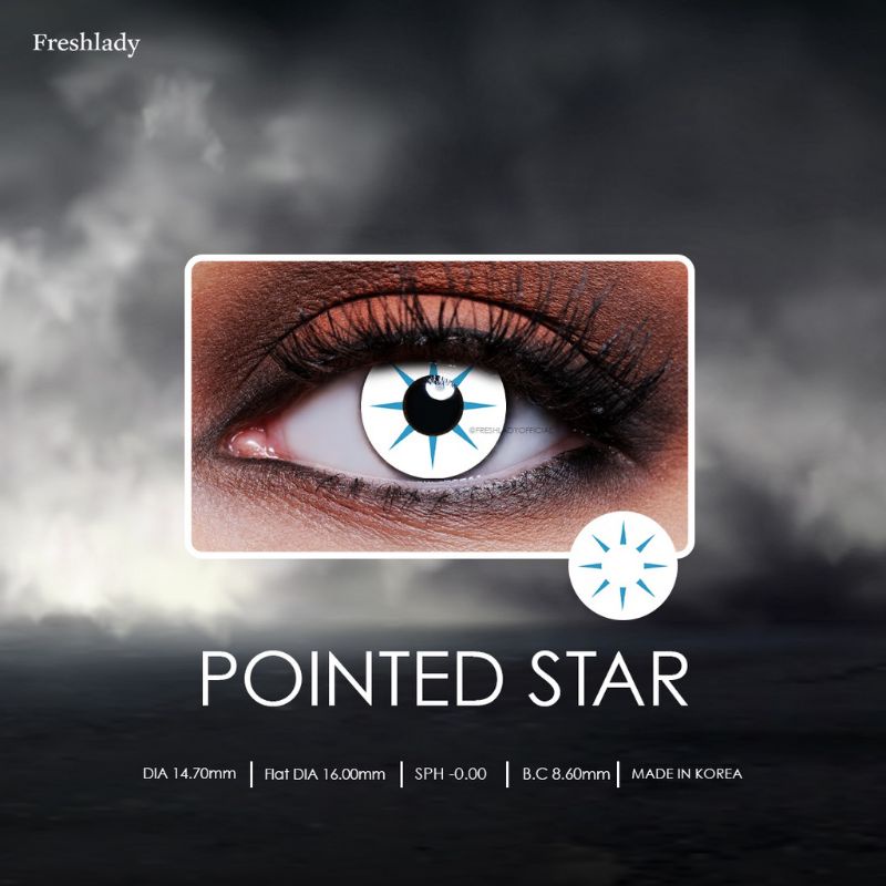 softlens pointed star cosplay halloween anime vampire zombie crazy lens